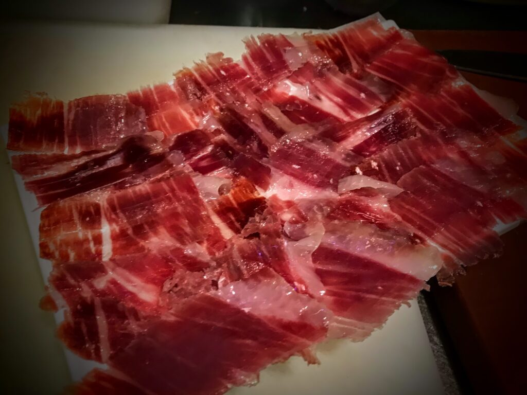 jamon iberico arturo sanchez bellota el laurel tataki de atún rojo el laurel